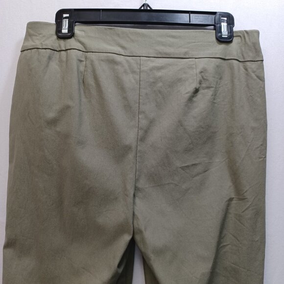 Chicos Pull On Pant Khaki Green Stretch Womens size Small - Picture 5 of 11